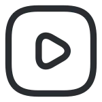 Video Square SVG Icon